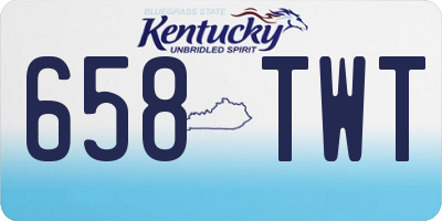 KY license plate 658TWT