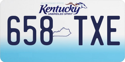 KY license plate 658TXE