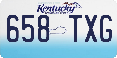 KY license plate 658TXG