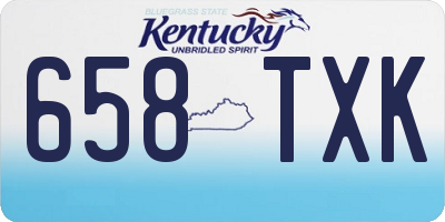 KY license plate 658TXK