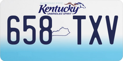 KY license plate 658TXV