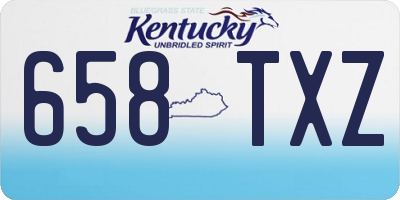 KY license plate 658TXZ