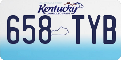KY license plate 658TYB