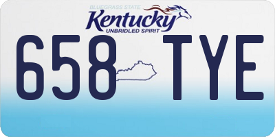 KY license plate 658TYE