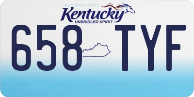 KY license plate 658TYF