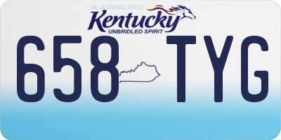 KY license plate 658TYG
