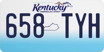 KY license plate 658TYH