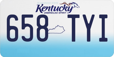 KY license plate 658TYI