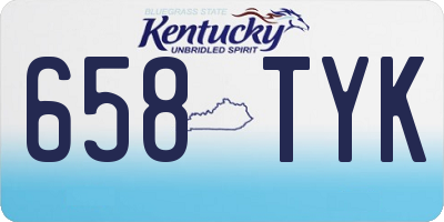 KY license plate 658TYK