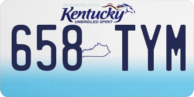 KY license plate 658TYM