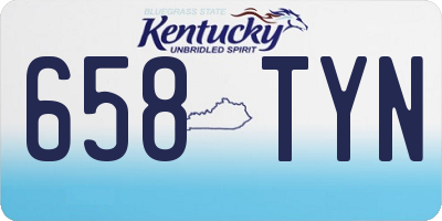 KY license plate 658TYN