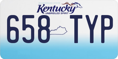 KY license plate 658TYP