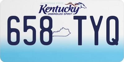 KY license plate 658TYQ
