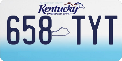 KY license plate 658TYT