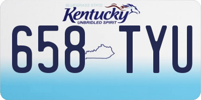 KY license plate 658TYU