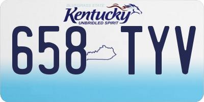 KY license plate 658TYV