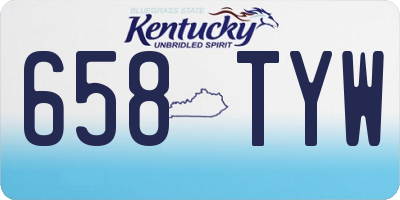 KY license plate 658TYW