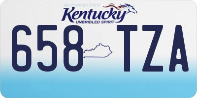 KY license plate 658TZA