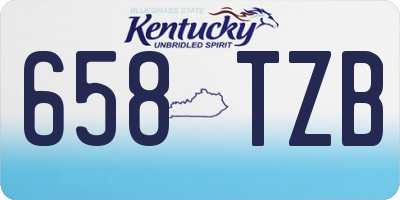 KY license plate 658TZB
