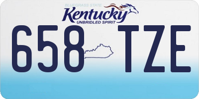 KY license plate 658TZE