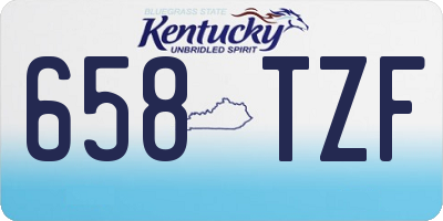 KY license plate 658TZF