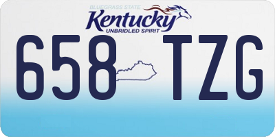 KY license plate 658TZG