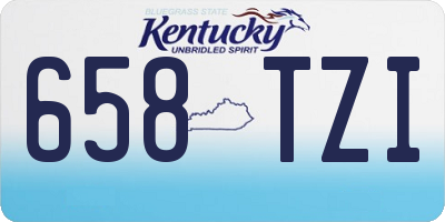 KY license plate 658TZI