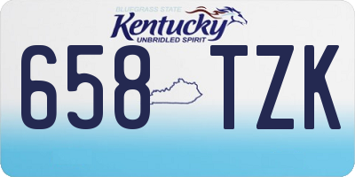 KY license plate 658TZK