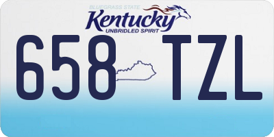 KY license plate 658TZL