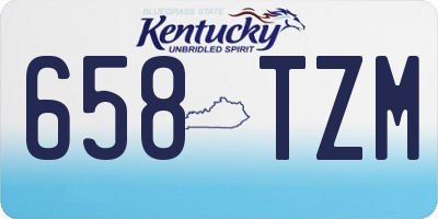 KY license plate 658TZM