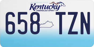 KY license plate 658TZN