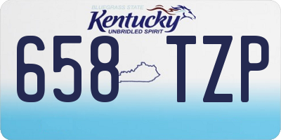 KY license plate 658TZP