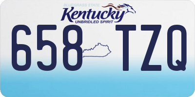 KY license plate 658TZQ