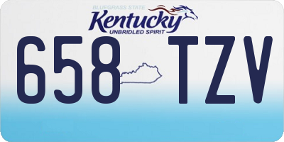 KY license plate 658TZV