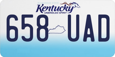 KY license plate 658UAD