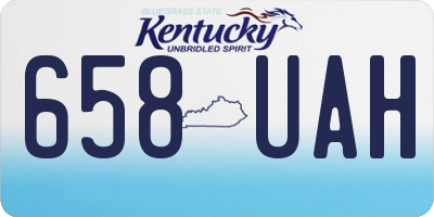 KY license plate 658UAH