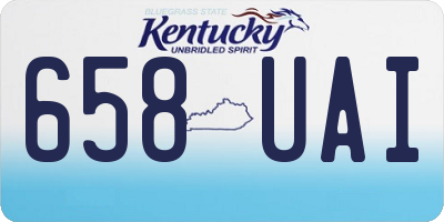 KY license plate 658UAI