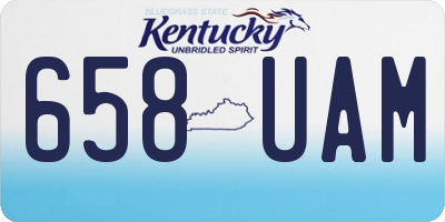 KY license plate 658UAM