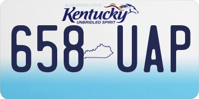 KY license plate 658UAP