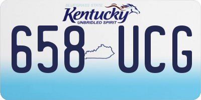 KY license plate 658UCG