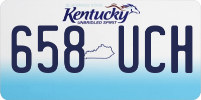 KY license plate 658UCH