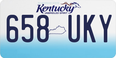 KY license plate 658UKY