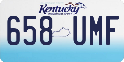 KY license plate 658UMF