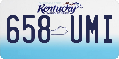 KY license plate 658UMI