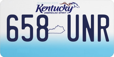 KY license plate 658UNR