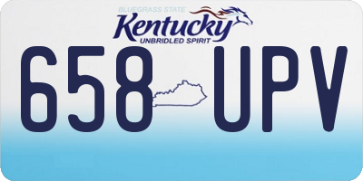 KY license plate 658UPV