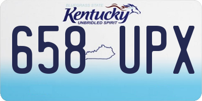 KY license plate 658UPX