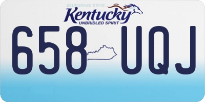 KY license plate 658UQJ