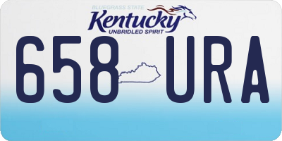 KY license plate 658URA