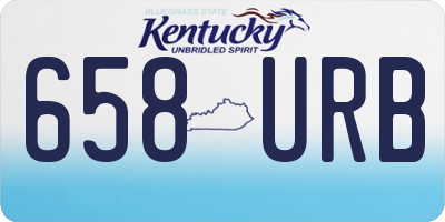 KY license plate 658URB